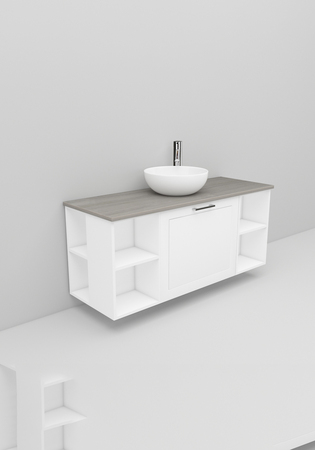 Flexline Allaskaappi Malli 213.2 1200 Matta Valkoinen Raami