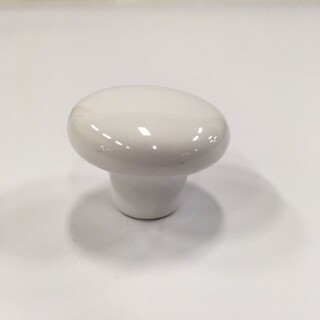 Round Know White With Screw For Alice Uc And Mc