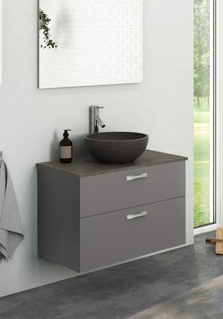 Pesuallaskaappi City Soft Harmaa 1000