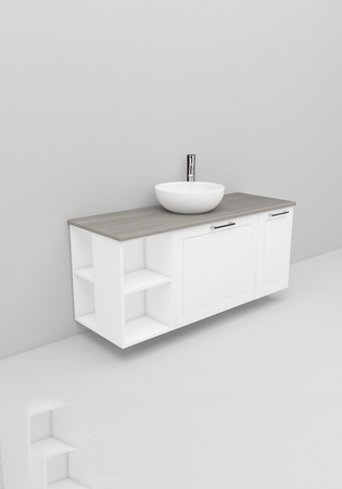 Flexline Allaskaappi Malli 205.2 1200 Matta Valkoinen Raami