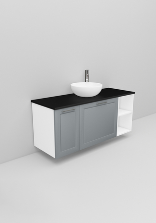 Flexline Allaskaappi Malli 200.4 1200 Matta Harmaa Raami