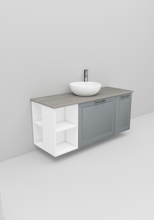 Flexline Allaskaappi Malli 205.4 1200 Matta Harmaa Raami