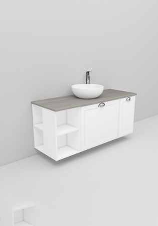 Flexline Allaskaappi Malli 205.3 1200 Matta Valkoinen Hiottu Raami