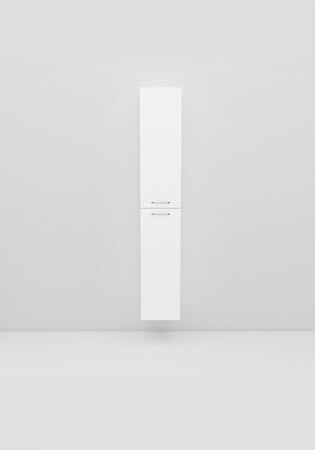 Korkeakaappi Fix Valkoinen Kiiltävä