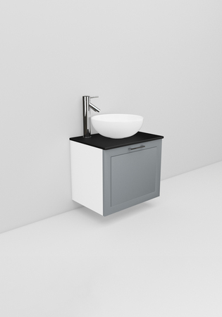 Flexline Allaskaappi Malli 24.4 600 Matta Harmaa Raami