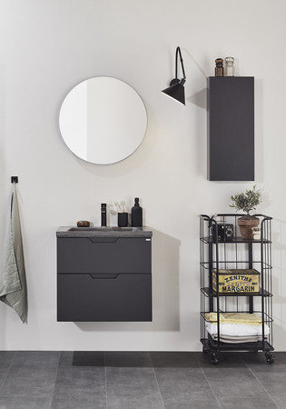 Pesuallaskaappi Studio Antracit 600