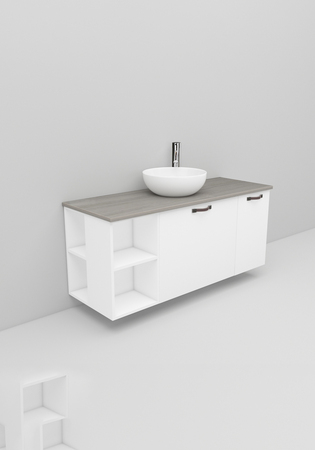 Flexline Allaskaappi Malli 205.1 1200 Matta Valkoinen