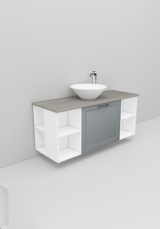 Flexline Allaskaappi Malli 211.4 1200 Matta Harmaa Raami