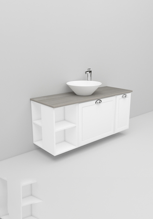 Flexline Allaskaappi Malli 203.3 1200 Matta Valkoinen Hiottu Raami