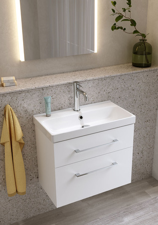 Pesuallaskaappi Fix Trend Valkoinen Matta Ja Pesuallas 550