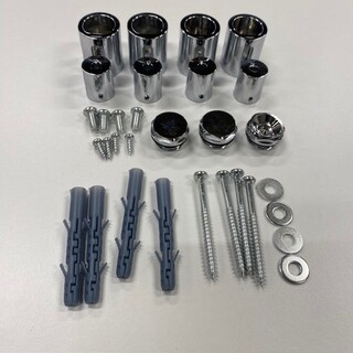 Seinäkiinnikkeet Deco Arc Pyyhekuivain Kromi