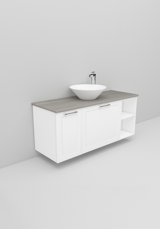 Flexline Allaskaappi Malli 195.2 1200 Matta Valkoinen Raami