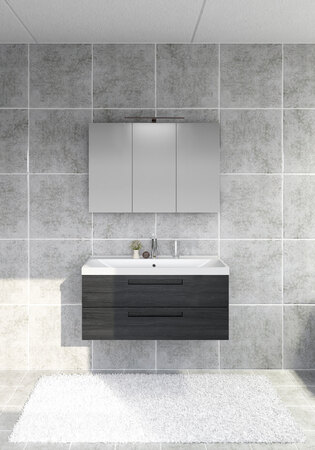 Pesuallas Kaappi Relounge 1000 Musta Viilu