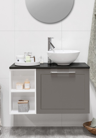 Flexline Allaskaappi Malli 119.4 900Oik. Matta Harmaa Raami