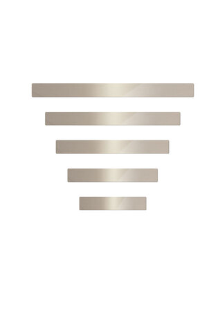 Relounge 1200 Vetimen Koristelevy Kromi, 2 Kpl/ Pakkaus