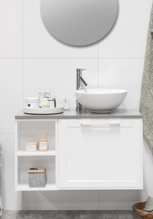 Flexline Allaskaappi Malli 113.3 900Oik. Matta Valkoinen Hiottu Raami