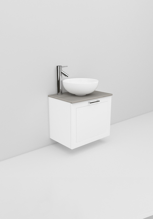 Flexline Allaskaappi Malli 21.2 600 Matta Valkoinen Raami