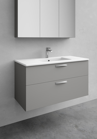 Pesuallaskaappi City Soft Harmaa 1000 + Pesuallas