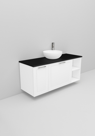 Flexline Allaskaappi Malli 200.2 1200 Matta Valkoinen Raami