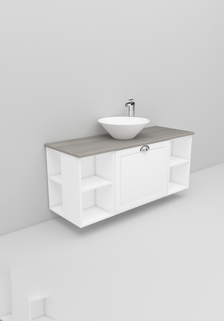 Flexline Allaskaappi Malli 211.3 1200 Matta Valkoinen Hiottu Raami