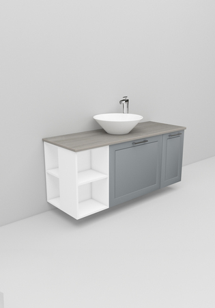 Flexline Allaskaappi Malli 203.4 1200 Matta Harmaa Raami