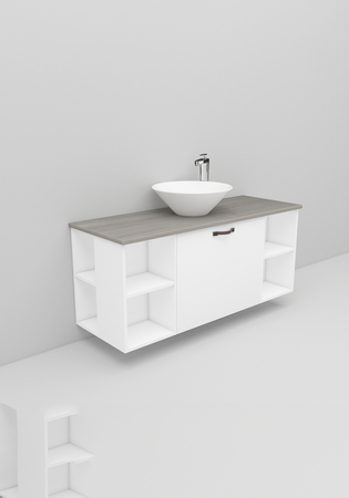 Flexline Allaskaappi Malli 211.1 1200 Matta Valkoinen